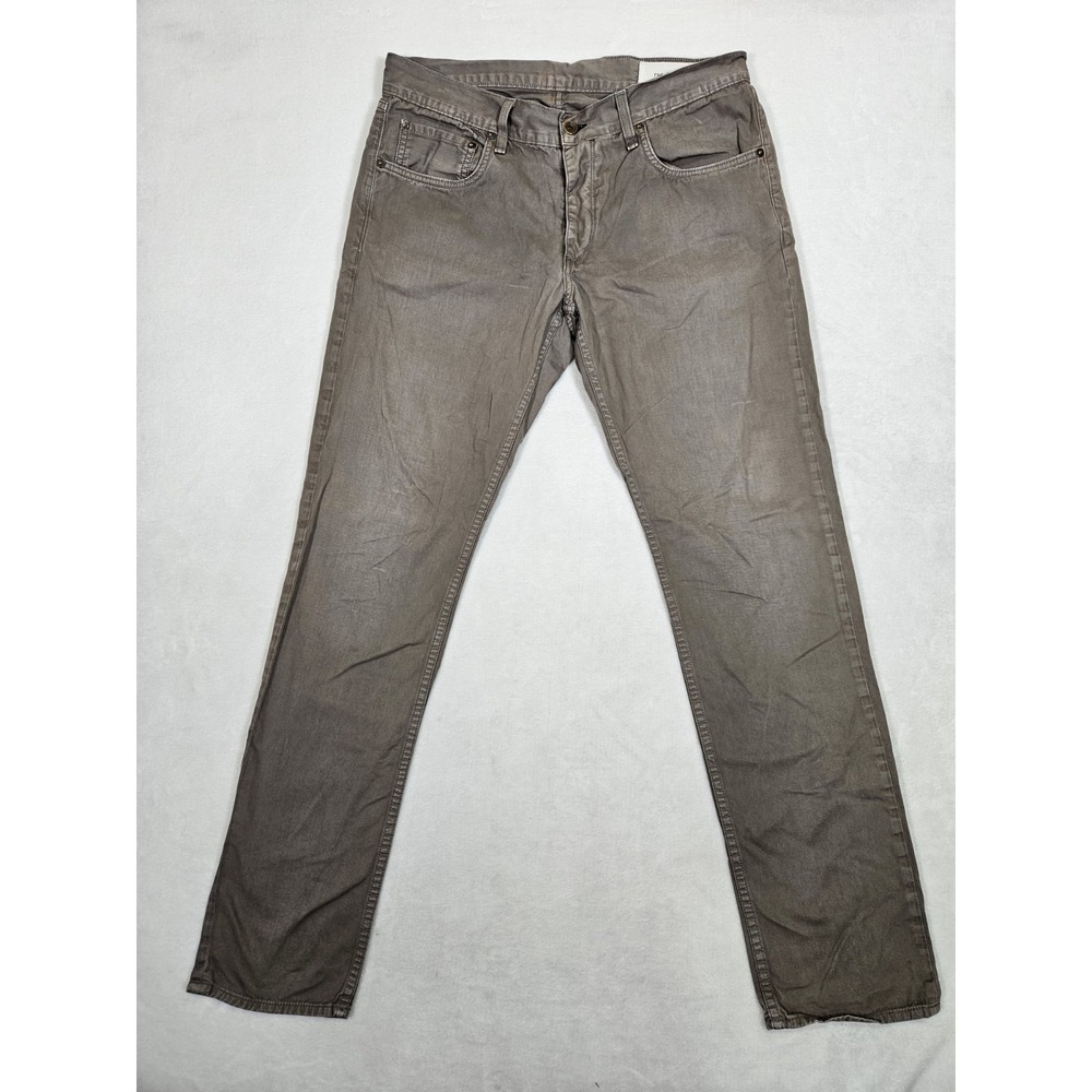 Rag & Bone Jeans Men's 34x32 Gray Pants Slim Leg Fit 2 Button Fly Made USA